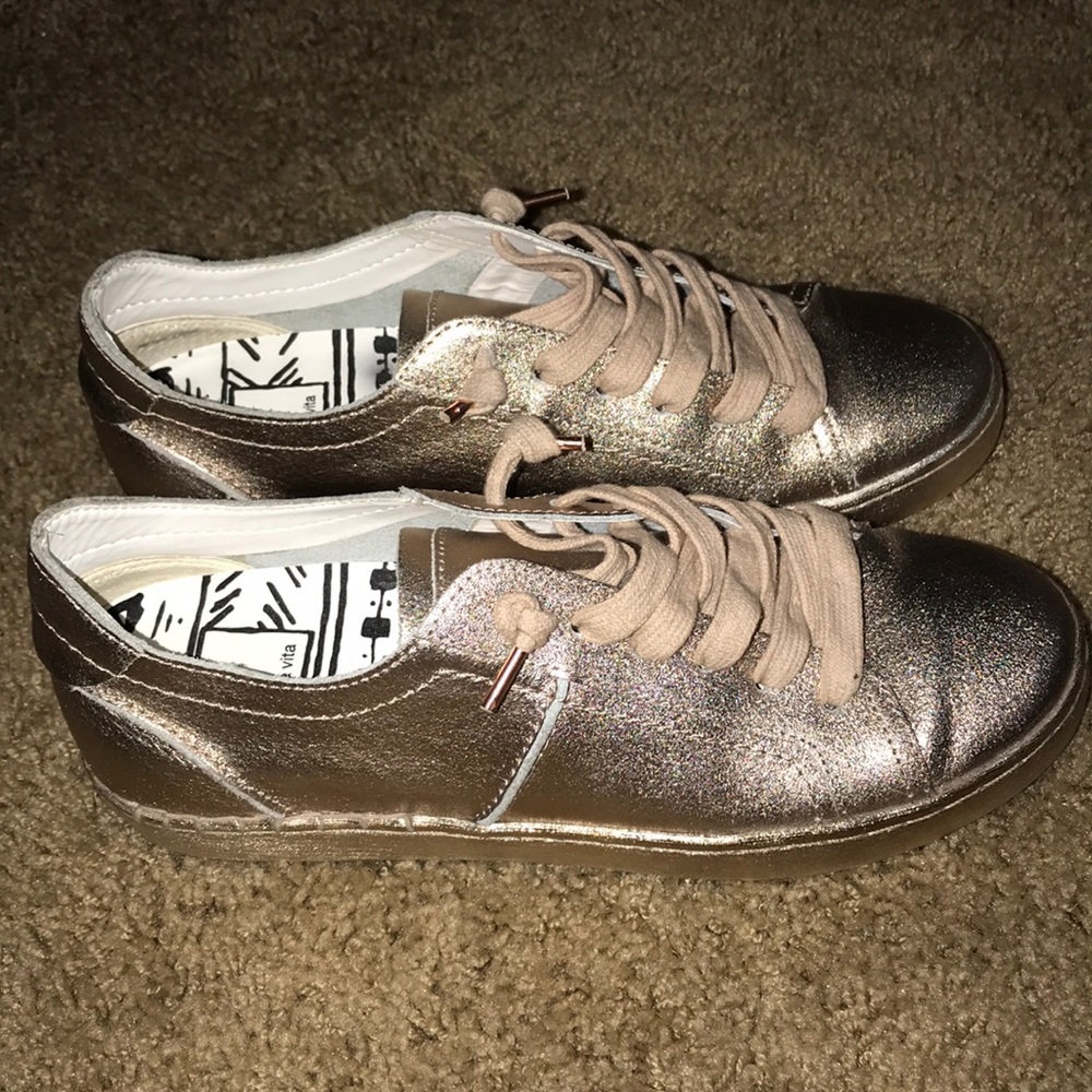 Dolce vita gold shoes
